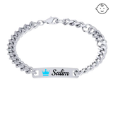 Baby Name Plaque Bracelet