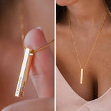 Cubic Bar Women's Necklace