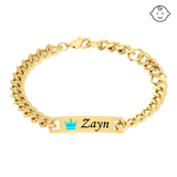 Baby Name Plaque Bracelet