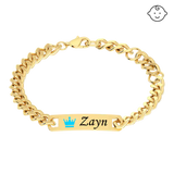 Baby Name Plaque Bracelet
