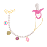 Baby Name Brooch Pacifier Holder