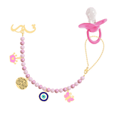 Baby Name Brooch Pacifier Holder