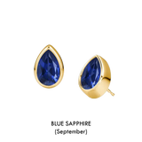 Pear Shaped Birthstone Studs