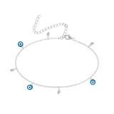 Evil Eye Enamel Anklet