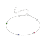 Evil Eye Multicolor Anklet