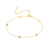 Evil Eye Multicolor Anklet