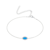 Marquise Turquoise Anklet