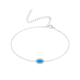 Marquise Turquoise Anklet