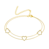 Hearts Diamond Anklet