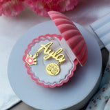 Baby Name Brooch
