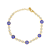 Multi Round Evil Eye Bracelet