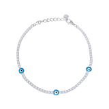 Evil Eye Diamond Tennis Bracelet