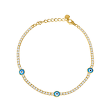Evil Eye Diamond Tennis Bracelet