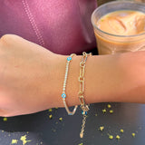 Evil Eye Diamond Tennis Bracelet