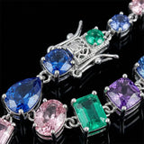 Multicolor Gems Tennis Bracelet