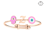 Baby Initial Bangle Bracelet