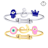 Baby Initial Bangle Bracelet