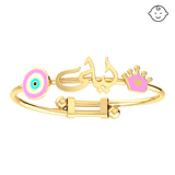 Baby Name Bangle Bracelet