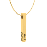 Cubic Bar Men's Necklace