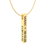 Cubic Bar Men's Necklace