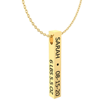 Cubic Bar Men's Necklace