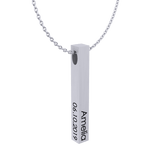 Cubic Bar Men's Necklace