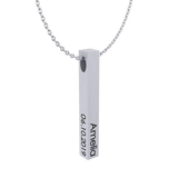 Cubic Bar Men's Necklace