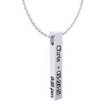 Cubic Bar Men's Necklace