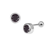 Round Diamond Ear Piercing