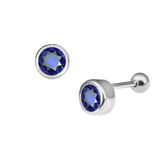 Round Diamond Ear Piercing