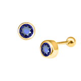 Round Diamond Ear Piercing