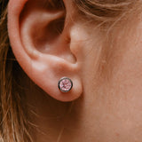 Round Diamond Ear Piercing
