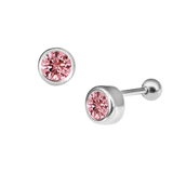 Round Diamond Ear Piercing