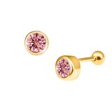 Round Diamond Ear Piercing