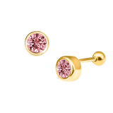 Round Diamond Ear Piercing