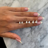 Pear Shape Diamond Studs