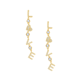 Love Heart Drop Earrings