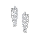 Cuban Chain Diamond Earrings