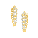 Cuban Chain Diamond Earrings