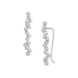 Diamond Hive Climbing Earrings