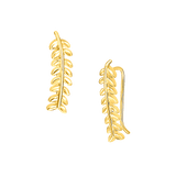 Leaf Climbing Earrings