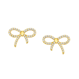 Ribbon Diamond Studs