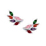Milano Colore Leaf Stud Earrings