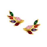Milano Colore Leaf Stud Earrings