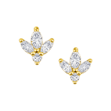 Fleur Diamond Studs