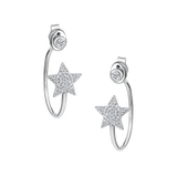 Twilight Star Diamond Hoops