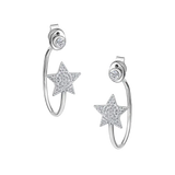 Twilight Star Diamond Hoops