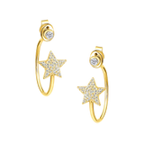 Twilight Star Diamond Hoops