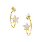 Twilight Star Diamond Hoops