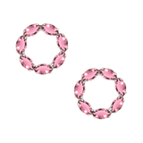 Sunset Pink Tourmaline Earrings